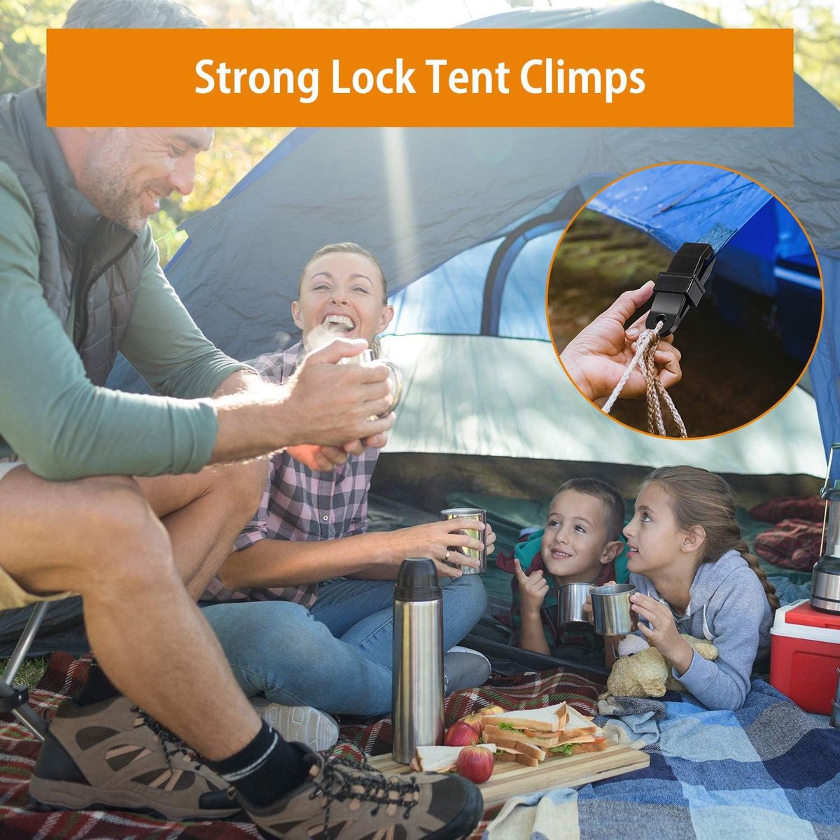 20 pieces - Tent clamps - Tarpaulin clips - Tent clip - tent clip awning clip - camping awning clip - crocodile clips - tarpaulin clip tarpaulin clip - for swimming pools, canopies, caravan awnings, car covers, outdoor tents, canopies and covers - 7.8*2.3 Kemu |Fashion Home Kitchen Beauty