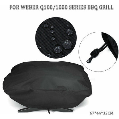 210D Grill Cover for Weber Q1200 and Q1000 Gas Grills, Compatible with Q1200 Q1400 Q1000 Q100 Q120 Baby Q Models, Anti-UV Kemu |Fashion Home Kitchen Beauty