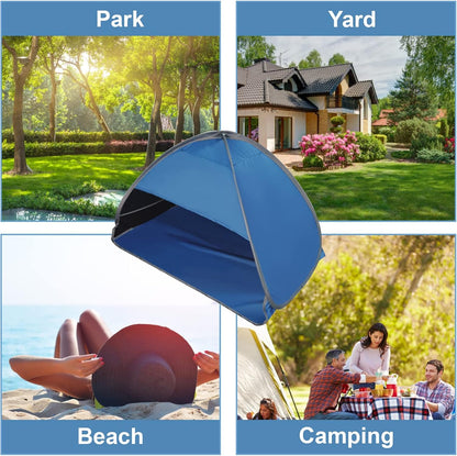 Pop-up Beach Shelter - Portable Beach Tent Anti-UV, Windproof, Picnic Tent for Small Dogs, Cats and Other Small Pets, Blue Kemu |Fashion Home Kitchen Beauty