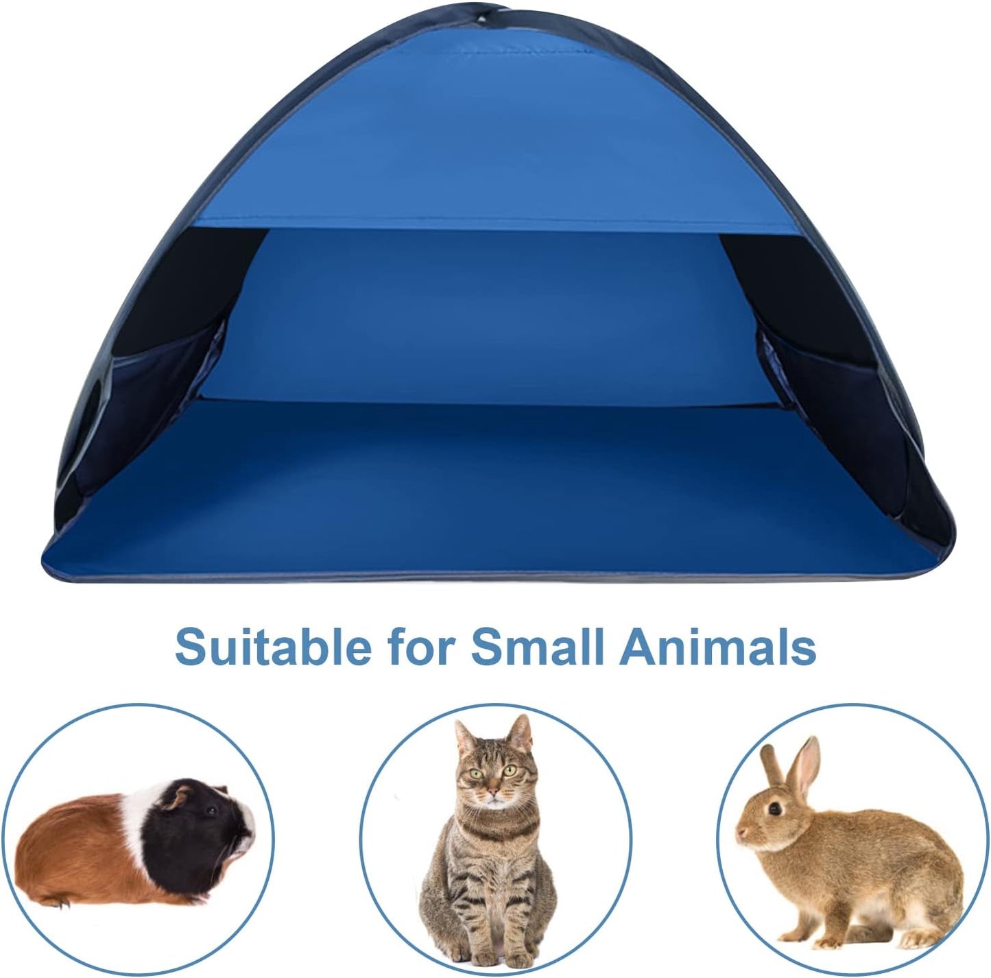 Pop-up Beach Shelter - Portable Beach Tent Anti-UV, Windproof, Picnic Tent for Small Dogs, Cats and Other Small Pets, Blue Kemu |Fashion Home Kitchen Beauty