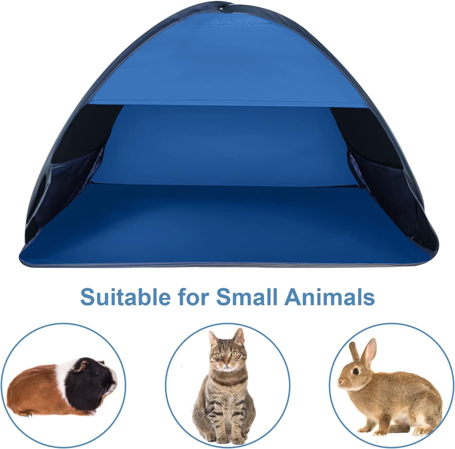 Pop-up Beach Shelter - Portable Beach Tent Anti-UV, Windproof, Picnic Tent for Small Dogs, Cats and Other Small Pets, Blue Kemu |Fashion Home Kitchen Beauty