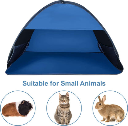 Pop-up Beach Shelter - Portable Beach Tent Anti-UV, Windproof, Picnic Tent for Small Dogs, Cats and Other Small Pets, Blue Kemu |Fashion Home Kitchen Beauty