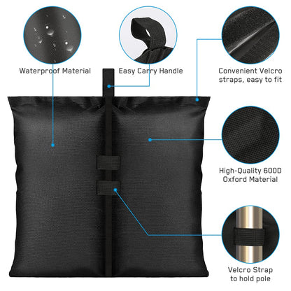 4-pack tent weights sandbags, heavy foot bag for legs Kemu |Fashion Home Kitchen Beauty