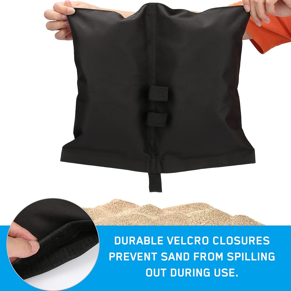 4-pack tent weights sandbags, heavy foot bag for legs Kemu |Fashion Home Kitchen Beauty