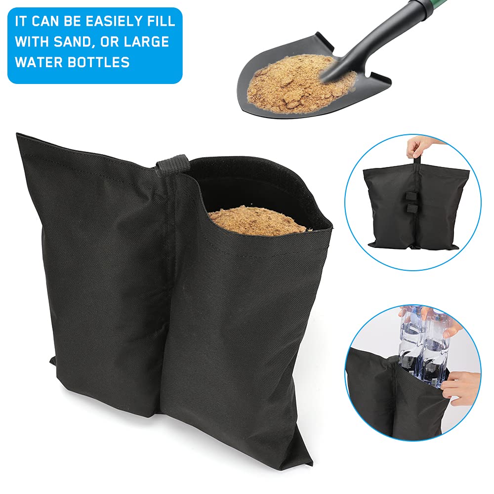 4-pack tent weights sandbags, heavy foot bag for legs Kemu |Fashion Home Kitchen Beauty