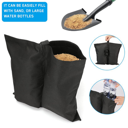 4-pack tent weights sandbags, heavy foot bag for legs Kemu |Fashion Home Kitchen Beauty