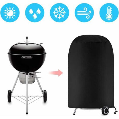 Grill cover, round grill cover, grill cover tarpaulin, grill cover tarpaulin waterproof anti-UV protection (70 x 70 cm), Kemu |Fashion Home Kitchen Beauty