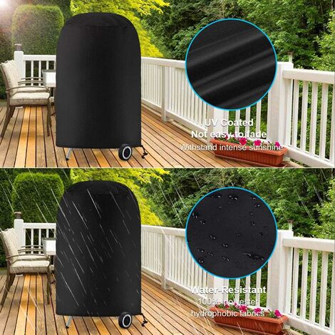 Grill cover, round grill cover, grill cover tarpaulin, grill cover tarpaulin waterproof anti-UV protection (70 x 70 cm), Kemu |Fashion Home Kitchen Beauty