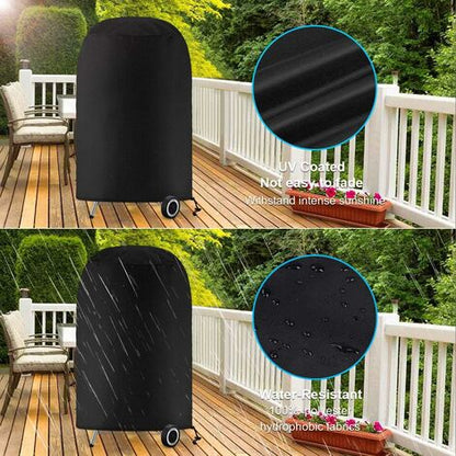 Grill cover, round grill cover, grill cover tarpaulin, grill cover tarpaulin waterproof anti-UV protection (70 x 70 cm), Kemu |Fashion Home Kitchen Beauty