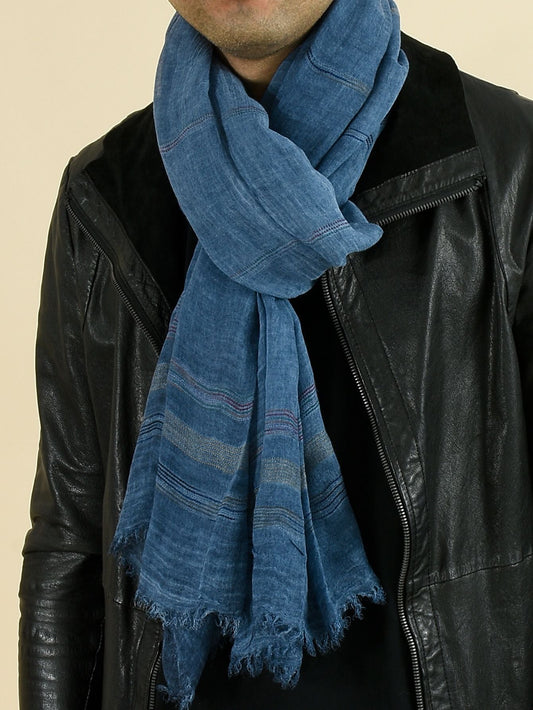 Autumn Winter Men's Basic Cotton Scarf, Medium Thickness for All Seasons, Versatile Black Oversized Soft Warm Touch Kemu |Fashion Home Kitchen Beauty