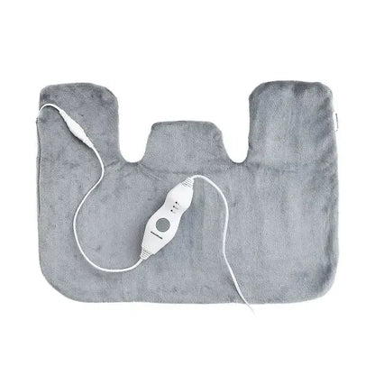 Electric Neck and Shoulder Heating Pad with 3 Temperature Levels 40-60°C, Soft Polyester Cover Removable and Washable, 2-Hour Auto Shut-Off for Pain Relief