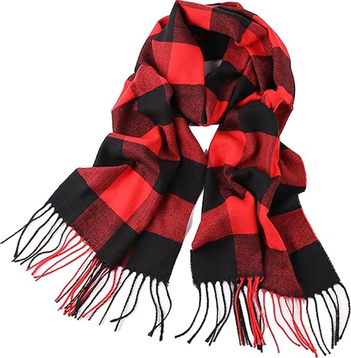Women's Scarf, Checked scarf, all-match winter faux cashmere scarf, warm scarf, for Cold Weather, Travel and Daily Winter Wear, 35 x 190 cm Kemu |Fashion Home Kitchen Beauty