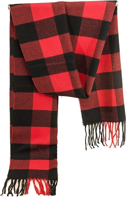 Women's Scarf, Checked scarf, all-match winter faux cashmere scarf, warm scarf, for Cold Weather, Travel and Daily Winter Wear, 35 x 190 cm Kemu |Fashion Home Kitchen Beauty