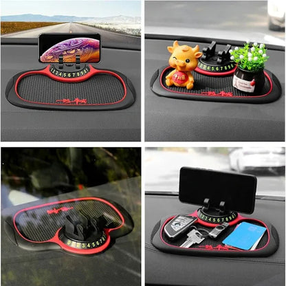 Reliable Professional Compatible Non-slip car dashboard mat with phone holder and storage pockets, Made of Pvc Kemu |Fashion Home Kitchen Beauty