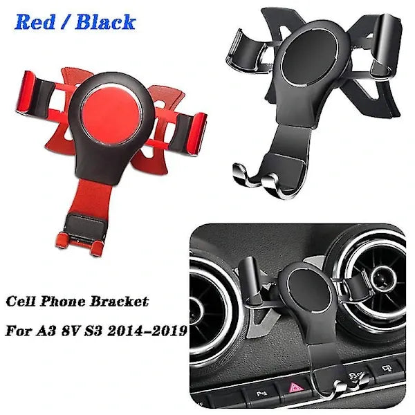 Replacement for - A3 8v S3 2014-2019 Mobile Phone Holder Mobile Mount Car Mount Accessories Black, Made of Aluminum Kemu |Fashion Home Kitchen Beauty