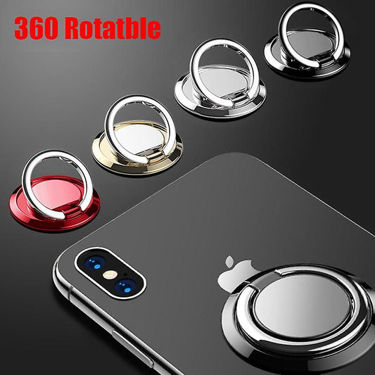 Replacement 360° Rotatable Finger Ring Mobile Phone Holder Stand Grip For Universal Magnetic Car Holder Phone Back Sticker Pad Mount Sticker | | Red Kemu |Fashion Home Kitchen Beauty