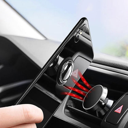 Replacement 360° Rotatable Finger Ring Mobile Phone Holder Stand Grip For Universal Magnetic Car Holder Phone Back Sticker Pad Mount Sticker | | Red Kemu |Fashion Home Kitchen Beauty