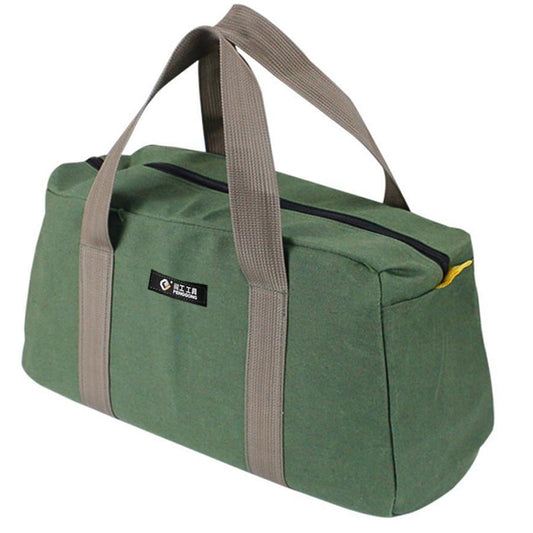 1 Pack Tool Bag for Men with Waterproof Hard Bottom,Mechanics Tool Bag,Heavy Duty Tool Bag Wide Mouth Tote for Various Instrument, Electrician Carpenter Mechanic,3 Sizes Available，Green(16 inch) 16 inch Kemu |Fashion Home Kitchen Beauty