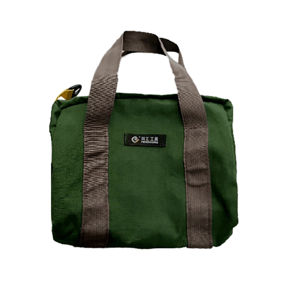 1 Pack Tool Bag for Men with Waterproof Hard Bottom,Mechanics Tool Bag,Heavy Duty Tool Bag Wide Mouth Tote for Various Instrument, Electrician Carpenter Mechanic,3 Sizes Available，Green(16 inch) 16 inch Kemu |Fashion Home Kitchen Beauty