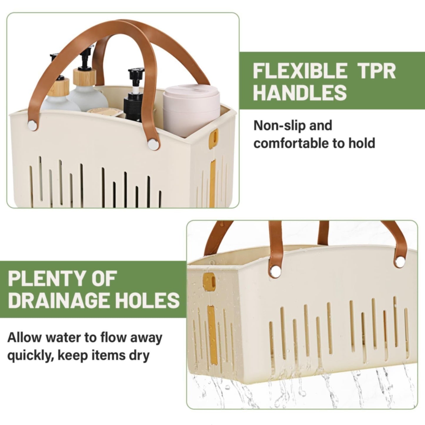 Cotton Woven Basket with PU Leather Handle, Clothes Toys Candy Gifts Cotton Rope Organizer, Living Room Basket Bathroom Shower Storage Laundry Basket, Dog Cat Bed, Fall Basket, 11.02x8.66x4.33 10.04" x 6.69" x 9.84" White