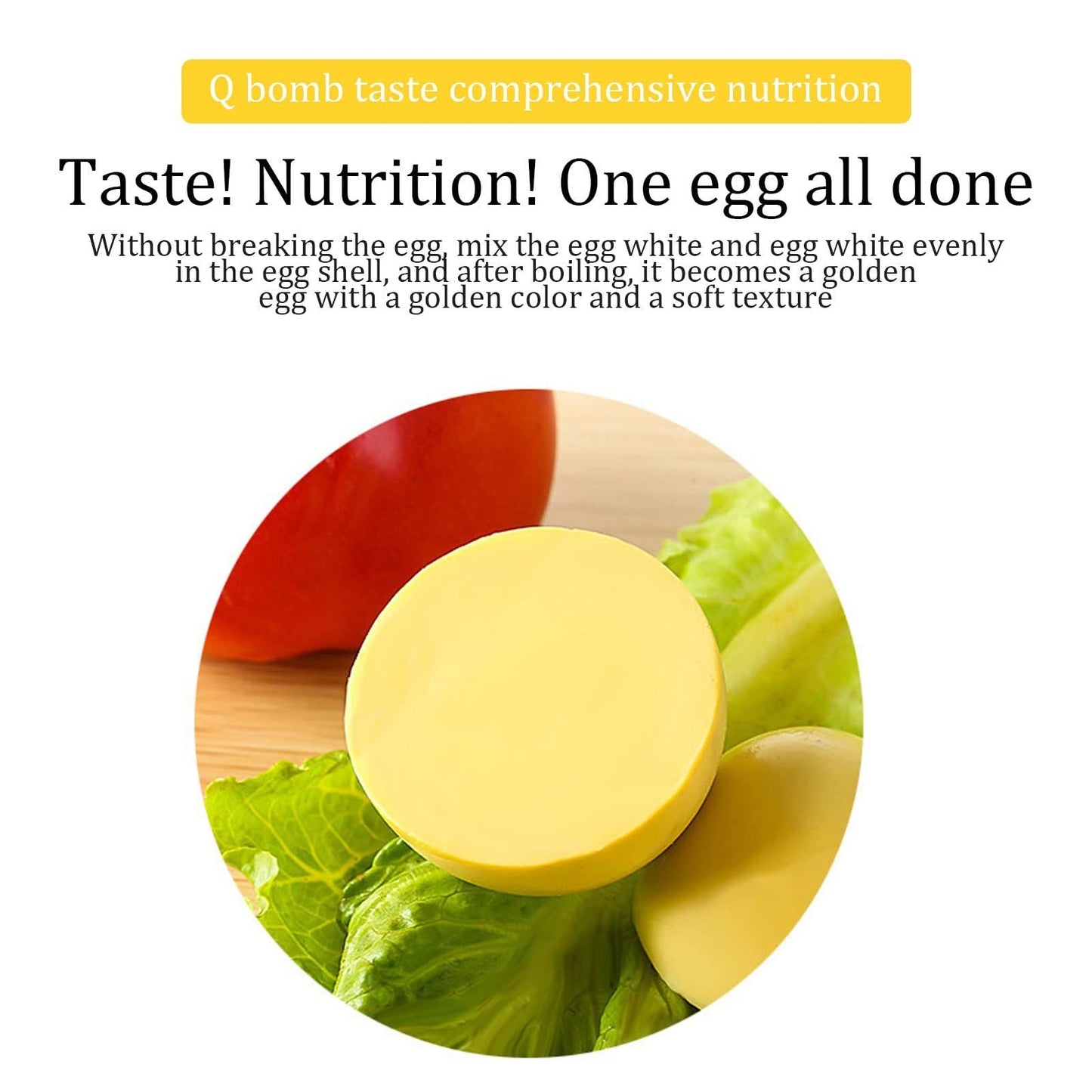 Portable Egg Scrambler Shaker Whisk Hand Powered Golden Egg Maker Eggs Yolk White Mixer Kitchen Gadgets for Mixing the Egg Kemu |Fashion Home Kitchen Beauty