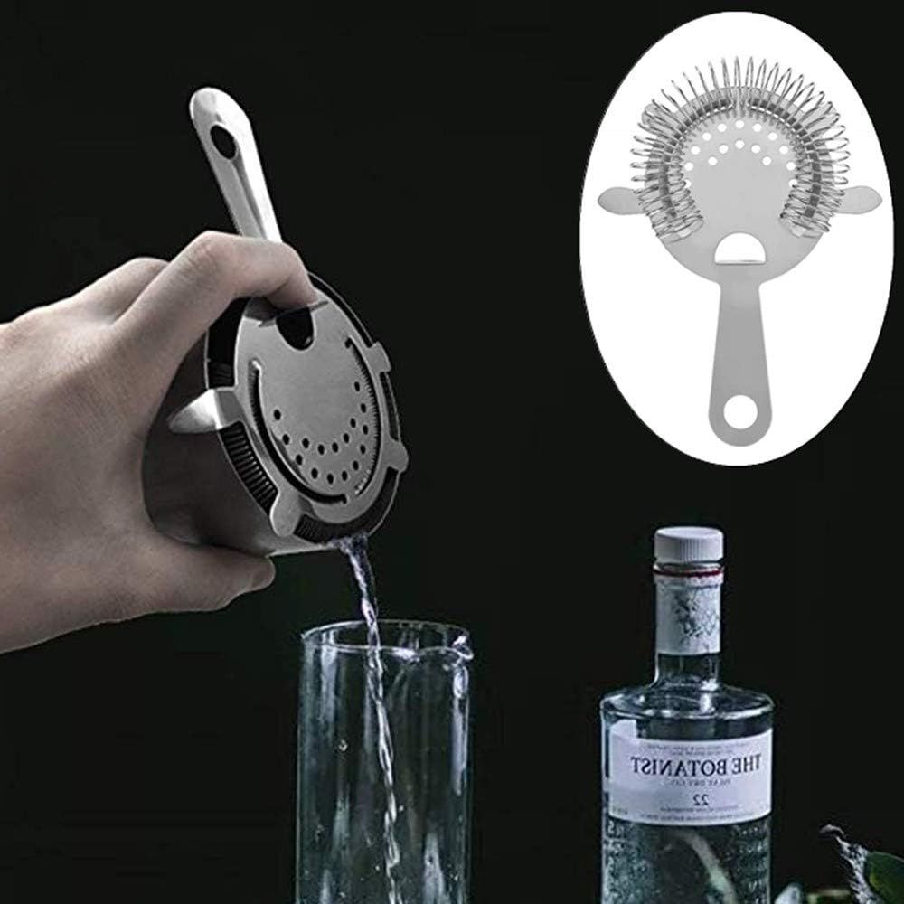 1 Pack of Cocktail Strainer Stainless Steel Bar Cocktail Strainer Filtering Tool for Bar Restaurant Home