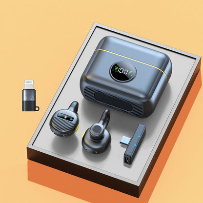 Wireless Lavalier Microphone Mini Clip On Mic with Charging Case, Battery, Noise Canceling Lapel Microphone for Video Recording Vlogging Kemu |Fashion Home Kitchen Beauty
