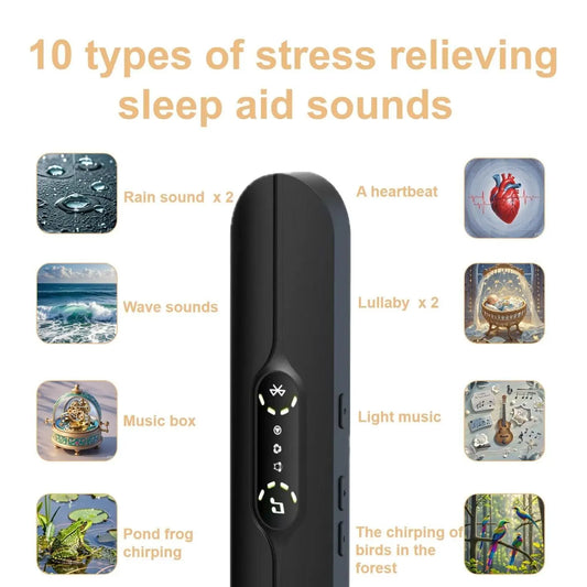 Pillow Speakers for Sleeping,Portable Bluetooth Speaker with Bone Conduction, 10 White Noises, Display, Volume Control,  black Kemu |Fashion Home Kitchen Beauty