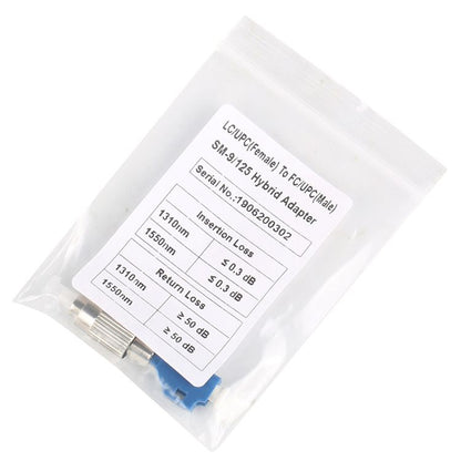 5Pcs Visual Fault Locator Fiber Adapter, Fiber Optic Connector, Single Mode 9/125um FC Male to LC Female Hybrid Optical Fiber Convertor Adapter