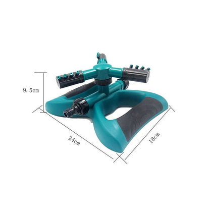 Courtyard watering tool, large area rotating garden watering tool, lawn and courtyard watering tool (green)