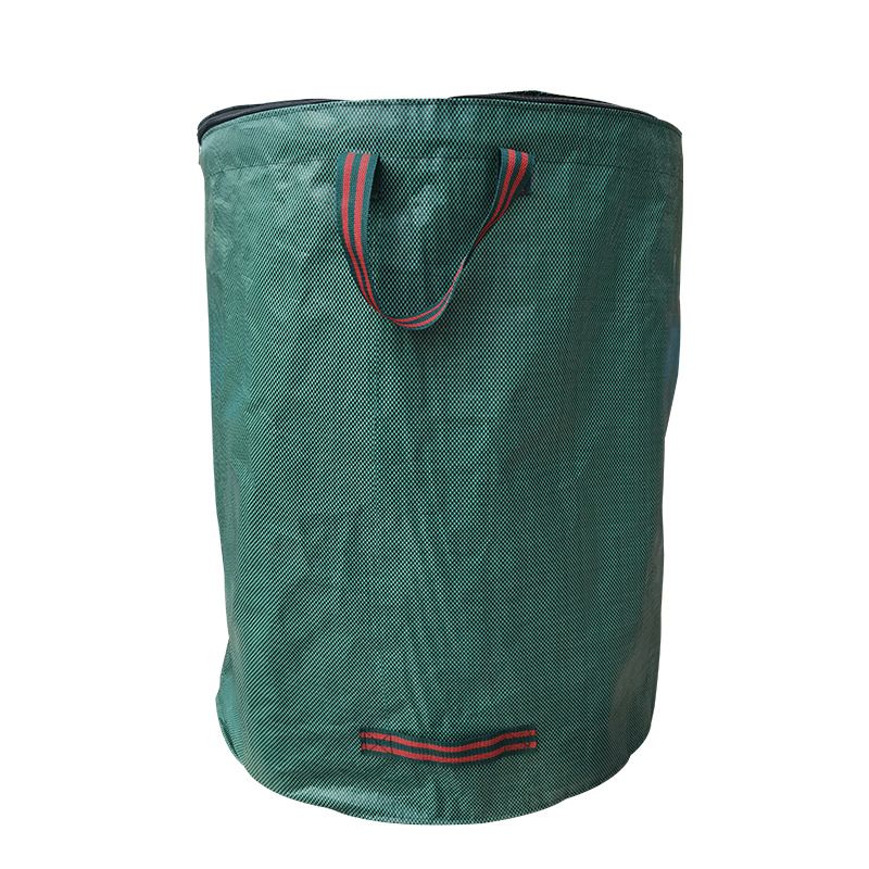 Reusable Yard Waste Bags Lawn And Leaf Bags 3 Pack, Heavy Duty Garden Bags With Gardening Gloves, Standable Garden Waste Bag With 4 Handles（45*38cm)
