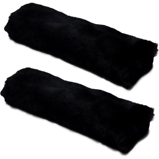 Car Seat Belt Pad,2 Pack Soft Seat Belt Cover for Shoulder Pad Neck Cushion Protector Car Accessories (Black)