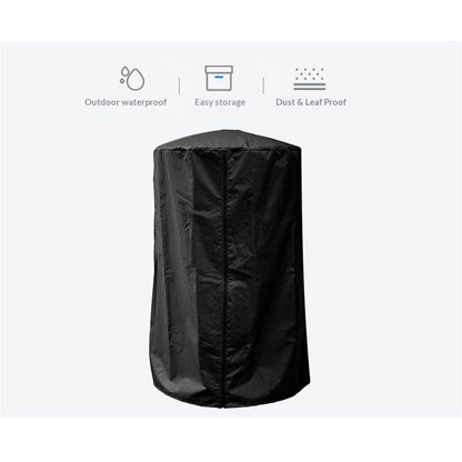 Heavy Duty Waterproof Tabletop Heater Cover, Dustproof/ Wind/ Sunlight/ Snow-Resistant,Winter Patio Heater Covers, Black