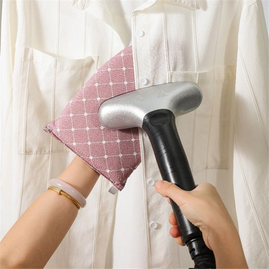 2 pack Garment Steamer Ironing Gloves Anti Steam Glove Heat Resistant Garment Steamer Mitt, Garment Steam Accessories for Clothes，pink Kemu |Fashion Home Kitchen Beauty
