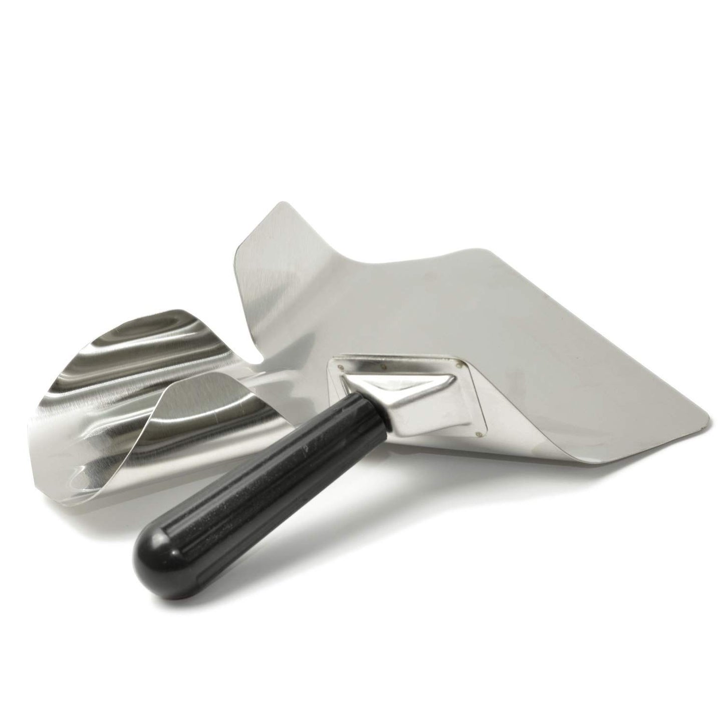 Stainless Steel French Fry Bagger Scoop Chip Popcorn Bagger Ice Candy Snacks Desserts Scooper, Right Handle
