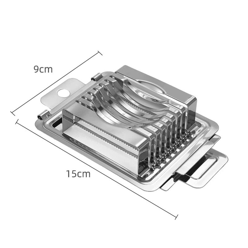 Multifunctional 403 Stainless Steel Egg Slicer for Hard Boiled Eggs Heavy Duty, Safe Egg Cutter, Kiwi Slicer, Banana Slicer Kemu |Fashion Home Kitchen Beauty