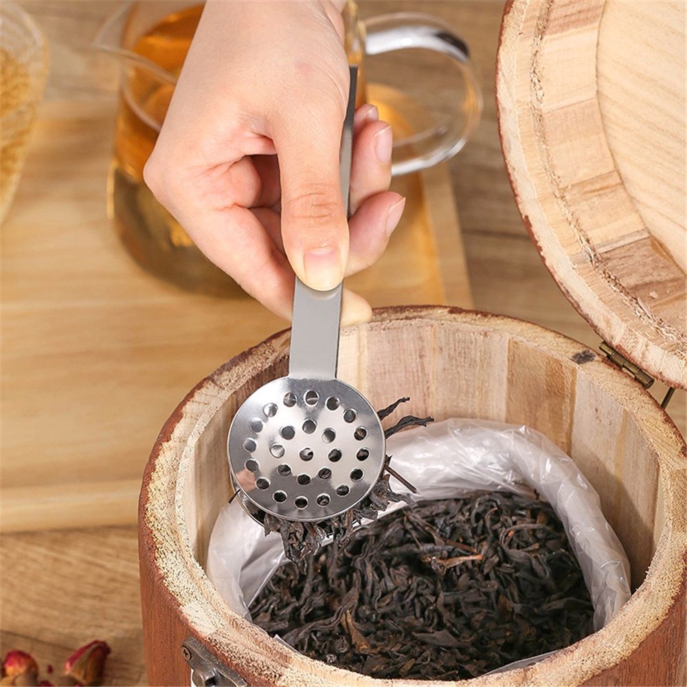 6 pcs Tea Bag Squeezer Tongs, Stainless Steel Strainer Spoons Teabag Clips Tool Practical Strainer Tea Accessories (Silver)