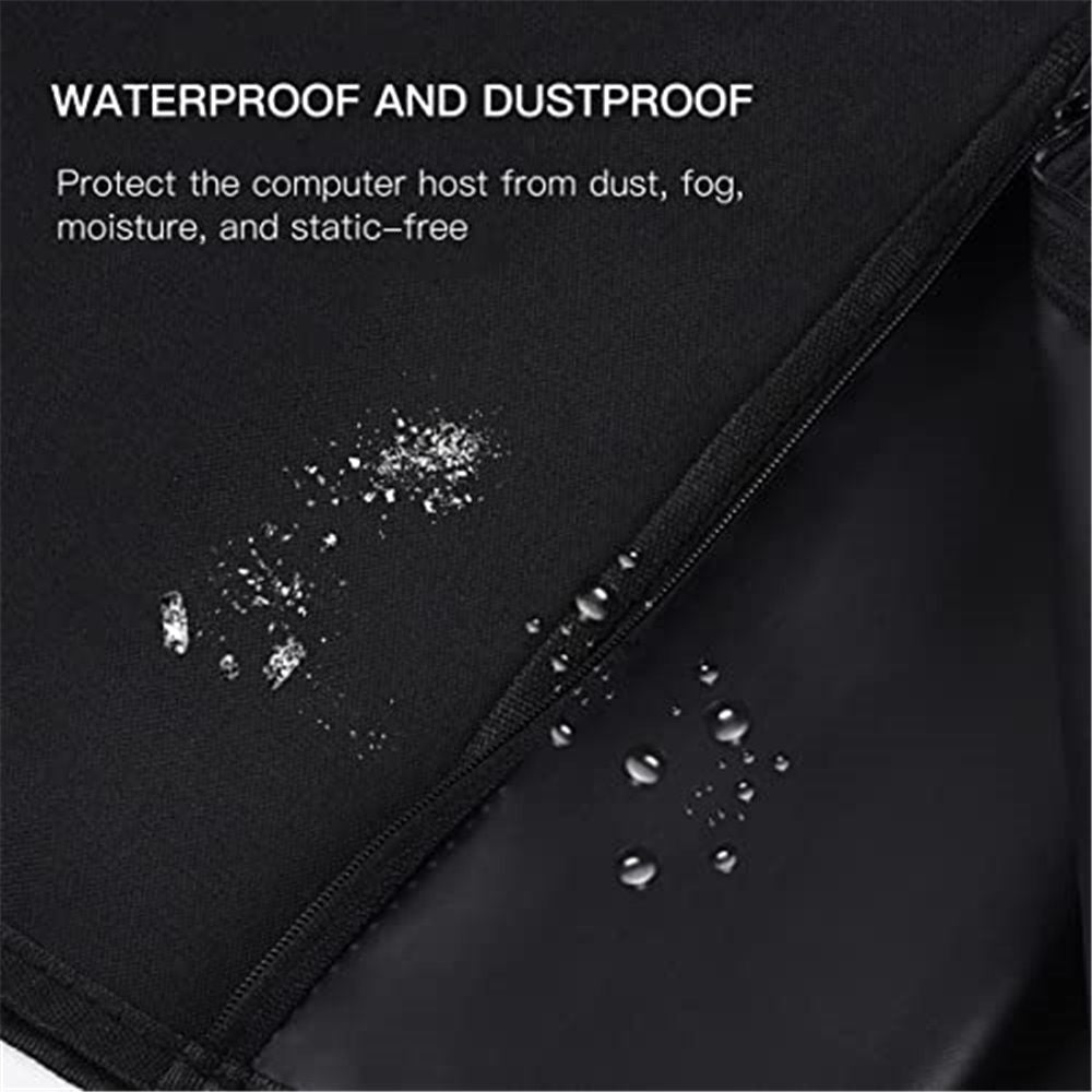 Computer Dust Cover, Waterproof Desktop PC Mid-Tower Computer Host Dustproof Cover Full Case Protector with Zipper, Anti-Static Tower PC Dust Covers (8.5W x 18.5H x 19.7D)