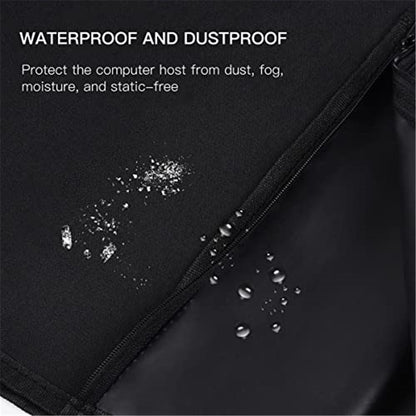 Computer Dust Cover, Waterproof Desktop PC Mid-Tower Computer Host Dustproof Cover Full Case Protector with Zipper, Anti-Static Tower PC Dust Covers (8.5W x 18.5H x 19.7D)