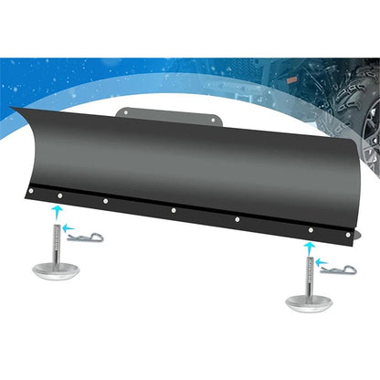 (2-Pack) Replacement Snow Plow Skid Shoes -  Hardened Steel Snow Plow Non-Slip Base - with Quick-Release Cotter Pins Kemu |Fashion Home Kitchen Beauty