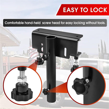 Truck Flag Pole Mount Kits, No Drilling Universal Truck Flagpole Holder fits Up to 1.2" Pole, 1 Pack（black） Kemu |Fashion Home Kitchen Beauty