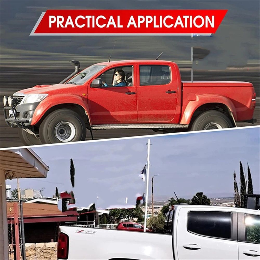 Truck Flag Pole Mount Kits, No Drilling Universal Truck Flagpole Holder fits Up to 1.2" Pole, 1 Pack（black） Kemu |Fashion Home Kitchen Beauty