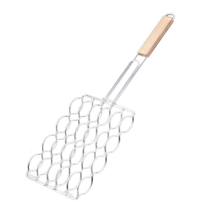 BBQ Grilling Accessories, Portable Barbecue Grilling Basket Corn on the Cob Grill Basket, for Grilling Outdoor Camping Cooking Fish Grilling Basket Tool