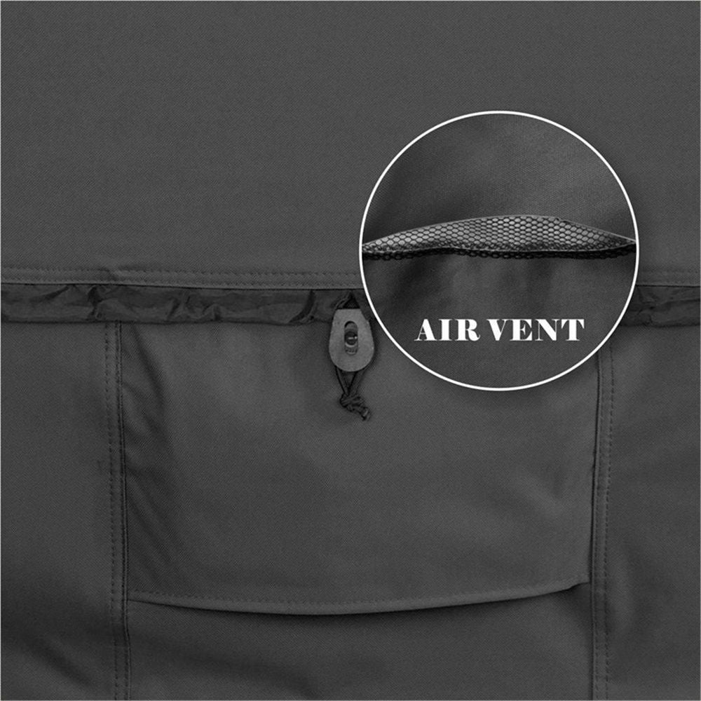 210D Waterproof silver coated Oxford cloth Square Hot Tub Cover Outdoor SPA Covers 76 x 76 inch, Black