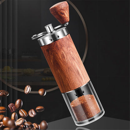 Manual Coffee Grinder with Adjustable Bean Grind Size - Hand Coffee Grinder with Hand Crank Mill - Ideal for Fresh Espresso at Home, in The Office, or for Travelling（Send cleaning brush） Kemu |Fashion Home Kitchen Beauty