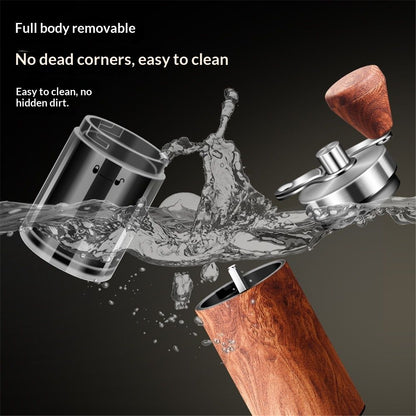Manual Coffee Grinder with Adjustable Bean Grind Size - Hand Coffee Grinder with Hand Crank Mill - Ideal for Fresh Espresso at Home, in The Office, or for Travelling（Send cleaning brush） Kemu |Fashion Home Kitchen Beauty