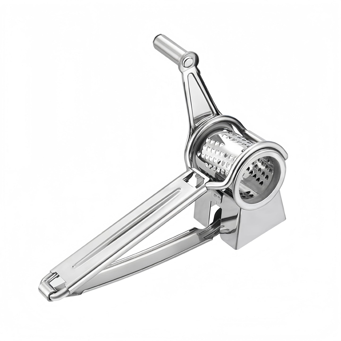 Stainless steel cheese slicer, hand cranked rotating cheese slicer, cheese slicer tool, creative cheese slicer（Conventional 9-10 holes） Kemu |Fashion Home Kitchen Beauty