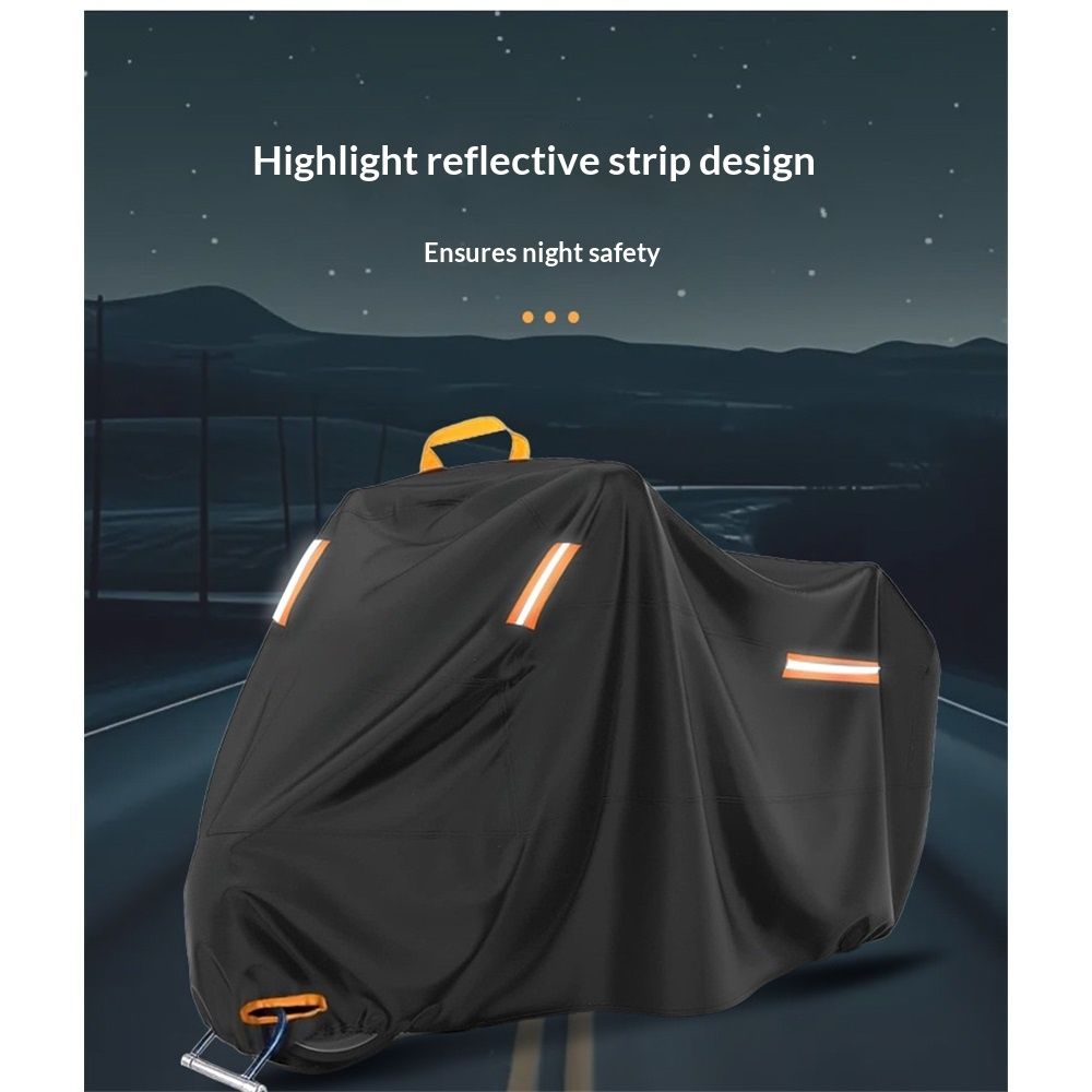 210D Heavy Duty Small Motorcycle Cover,  All Season Durable Waterproof Outdoor Protection Scooter Cover with Lock-Holes Storage Bag Fits up to  Bike （210D-M【200*95*110】）