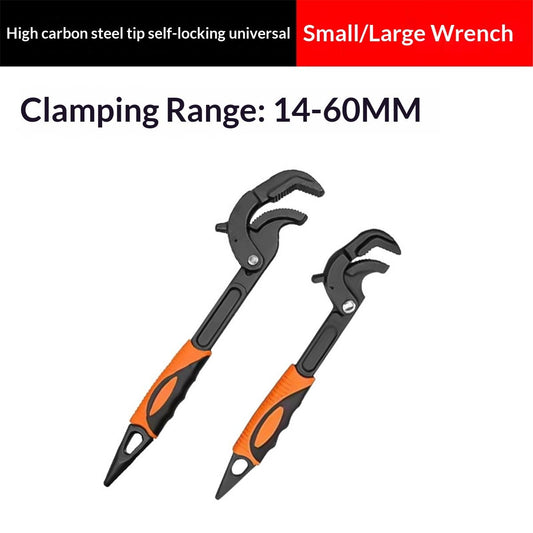 Multi-function Magic Wrench Universal Adjustable Wrenches Steel, Pipe Wrench Set 10.5 and 15-Inch,2-Piece Kemu |Fashion Home Kitchen Beauty