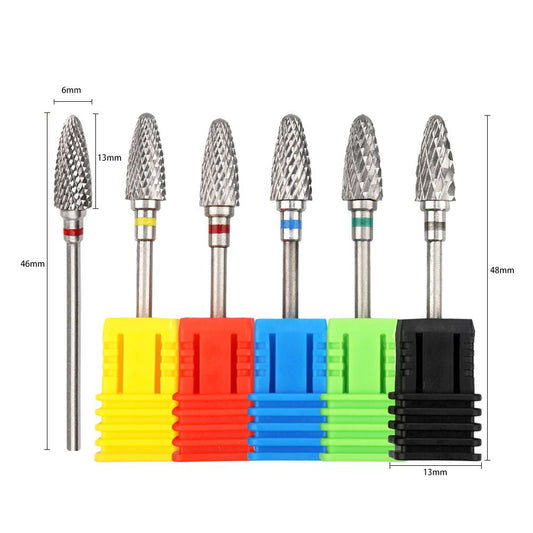 Nail Drill Bits Set for Acrylic Nails,Professional Tungsten Nail File Bits Nail Art Tools,Manicure Pedicure Shapen Remove Tools, Home Salon Use(5Pieces Kemu |Fashion Home Kitchen Beauty
